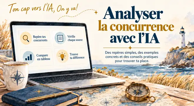 Couverture du guide « Analyser la concurrence avec l'IA », CapsurIA