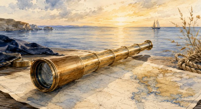 CapsurIA, Comprendre l'IA, aquarelle maritime