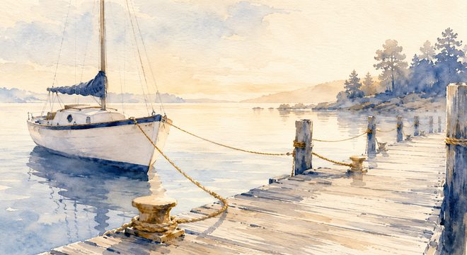 CapsurIA, Connecteurs de Claude, aquarelle maritime