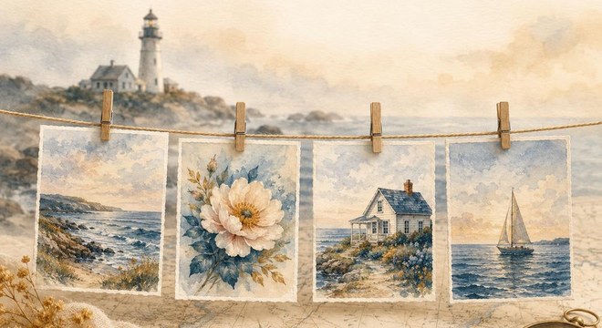CapsurIA, Créer des images avec l'IA, aquarelle maritime