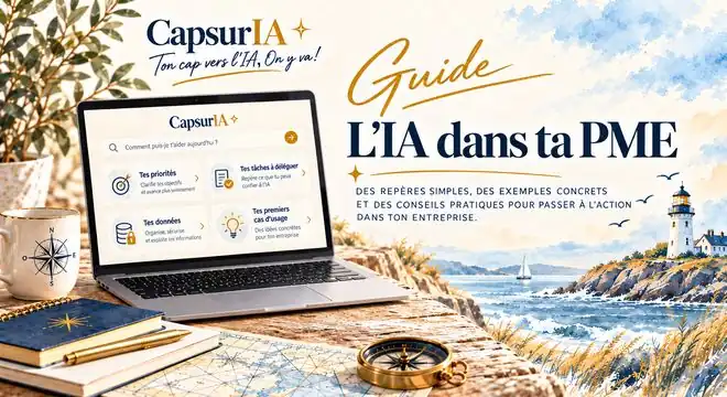 Couverture du guide « L'IA dans ta PME », CapsurIA