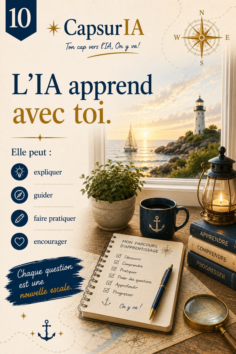 Affiche CapsurIA : L'IA apprend avec toi