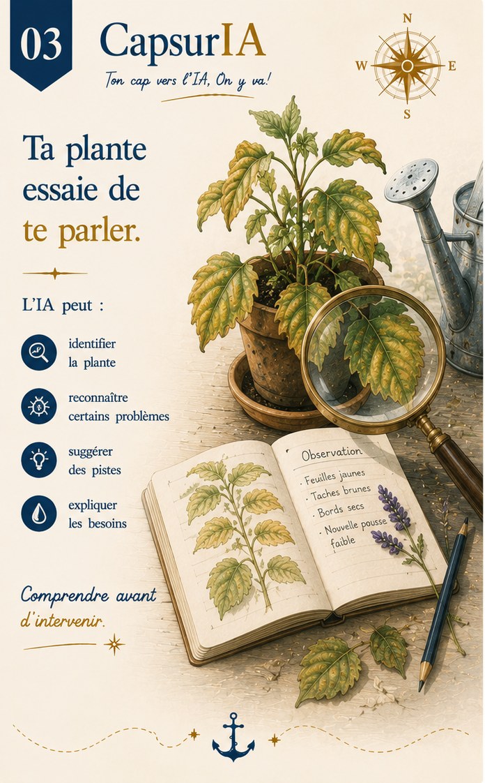 Affiche CapsurIA : Une plante qui dépérit ?