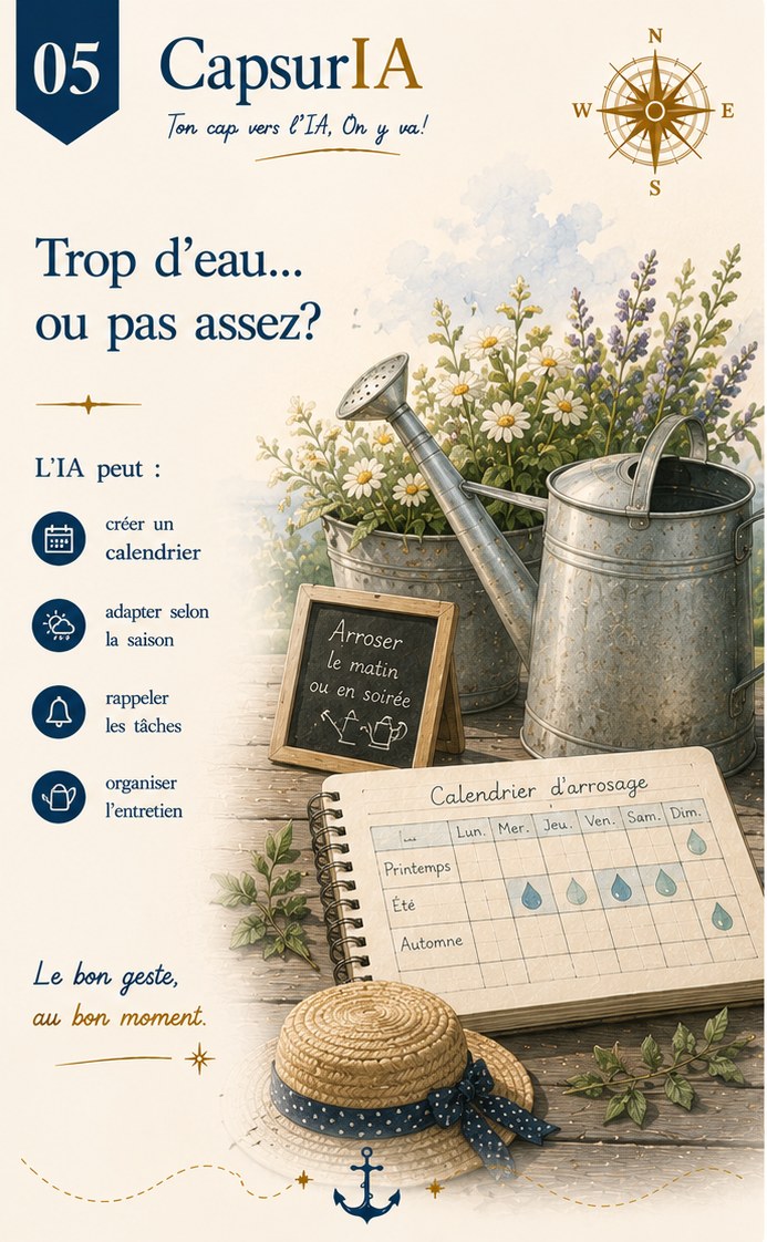Affiche CapsurIA : Arroser au bon moment