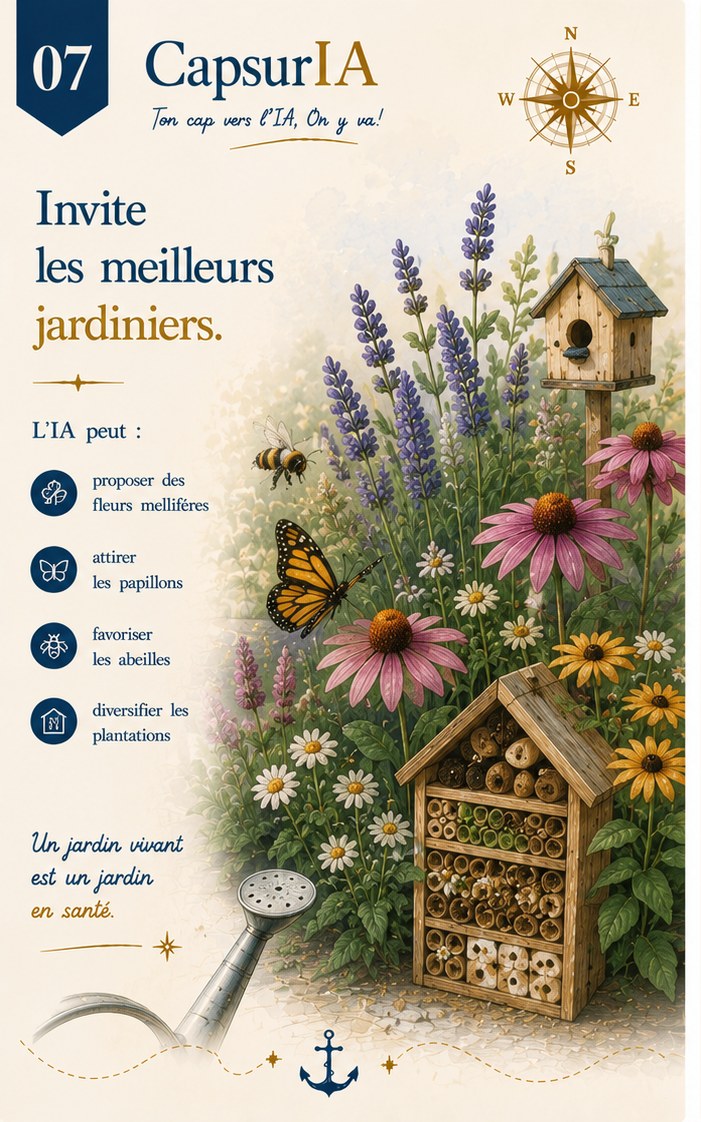 Affiche CapsurIA : Invite les meilleurs jardiniers