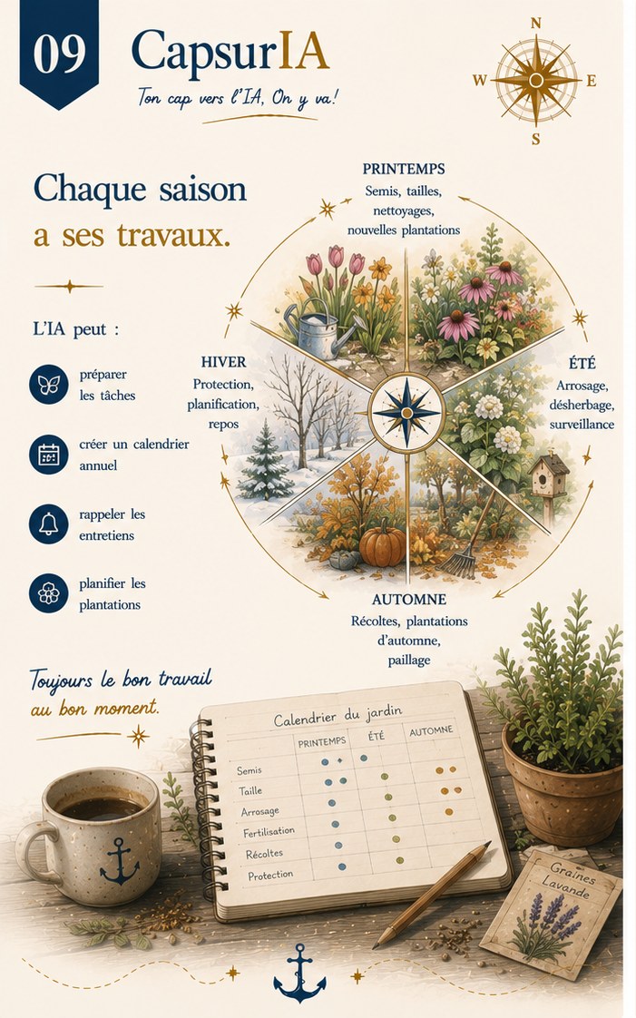 Affiche CapsurIA : Chaque saison a ses travaux