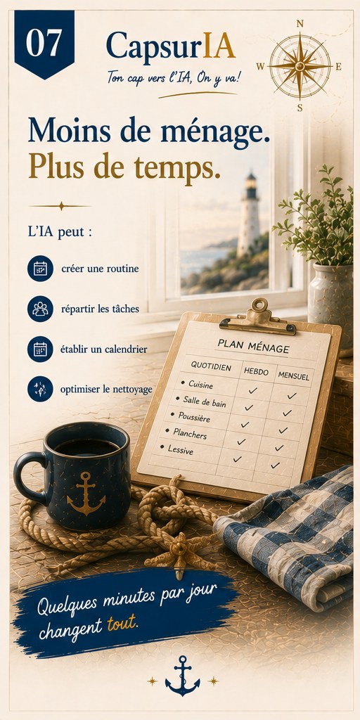 Affiche CapsurIA : Nettoyer plus efficacement