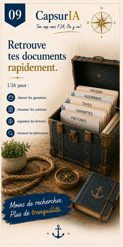 Affiche CapsurIA : Retrouve tes documents rapidement