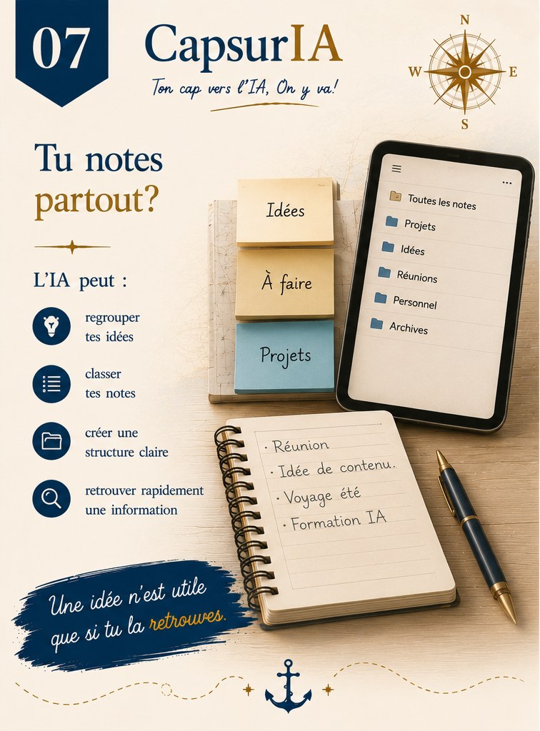 Affiche CapsurIA : Tu notes partout ?