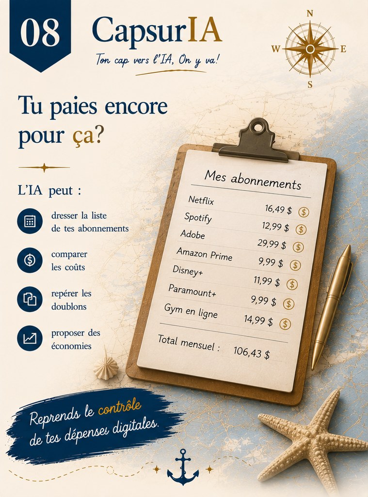 Affiche CapsurIA : Tu paies encore pour ça ?