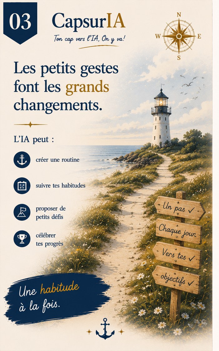 Affiche CapsurIA : Les petits gestes font les grands changements