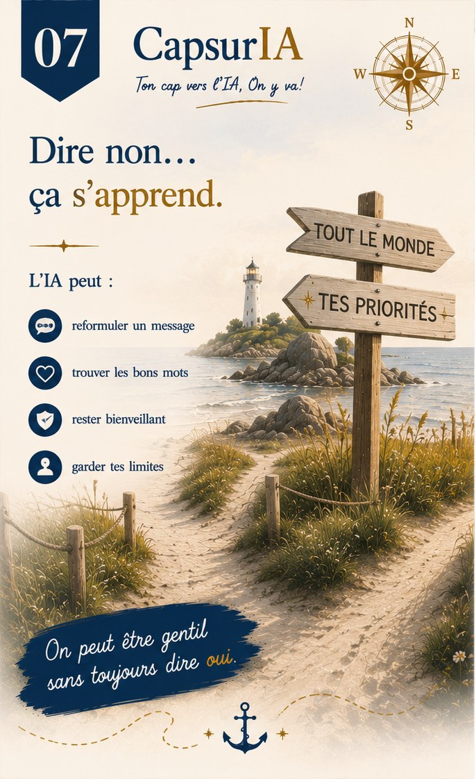 Affiche CapsurIA : Dire non, ça s'apprend