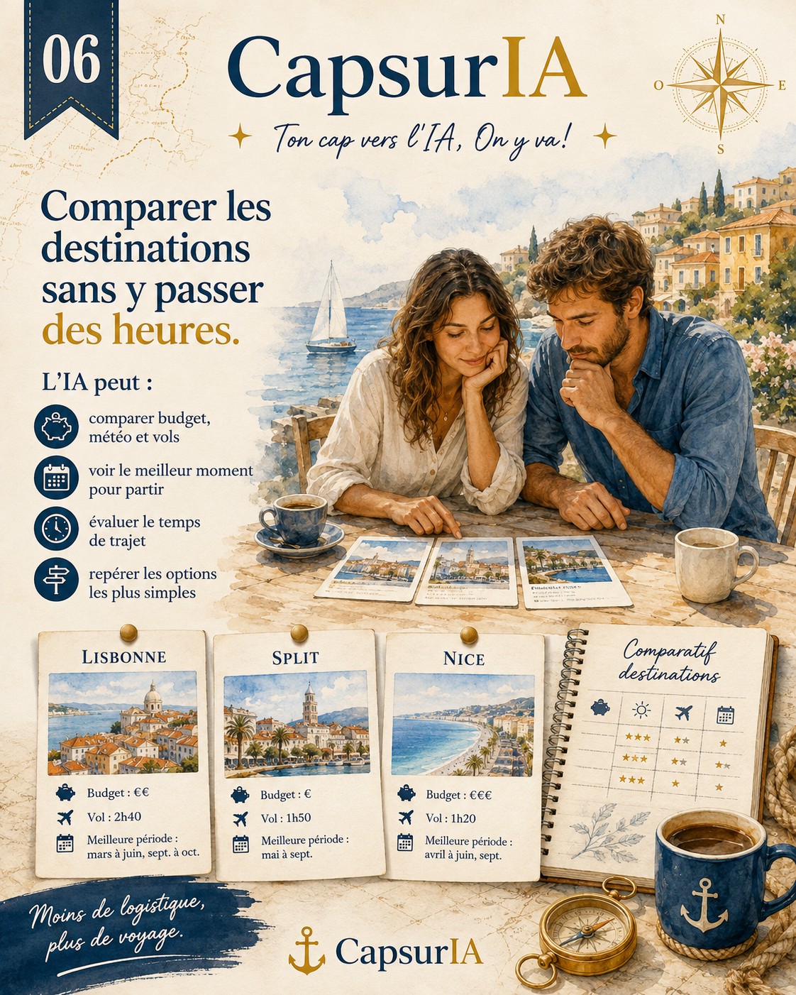 Affiche CapsurIA : Créer un itinéraire qui te ressemble