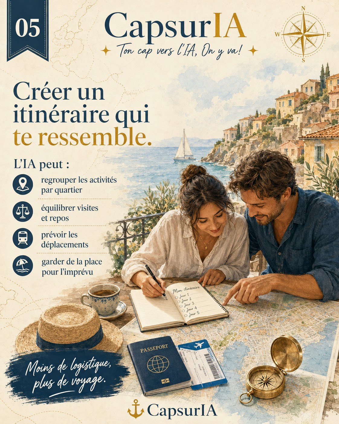 Affiche CapsurIA : Comparer les destinations sans y passer des heures