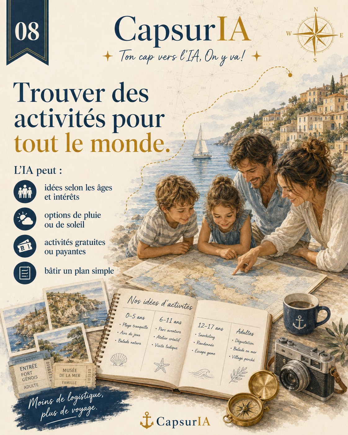 Affiche CapsurIA : Trouver des activités pour tout le monde