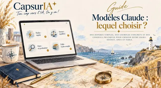 Couverture du guide « Choisir le bon modèle Claude », CapsurIA