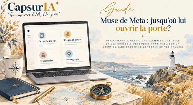 Couverture du guide « Muse de Meta : jusqu'où lui ouvrir la porte? », CapsurIA