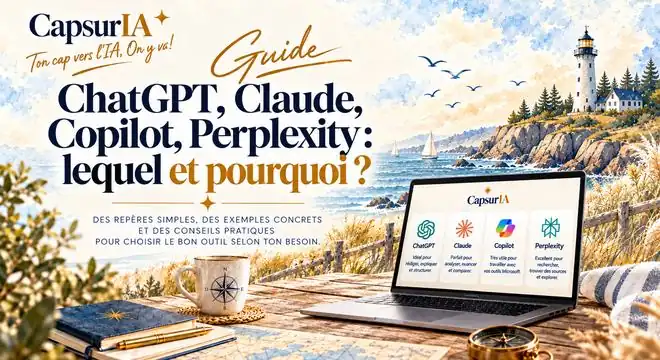 Couverture du guide « Le tour des outils IA », CapsurIA