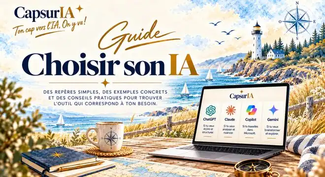 Couverture du guide « Choisir son IA », CapsurIA
