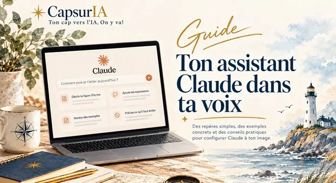 Couverture du guide « Ton assistant Claude, dans ta voix », CapsurIA