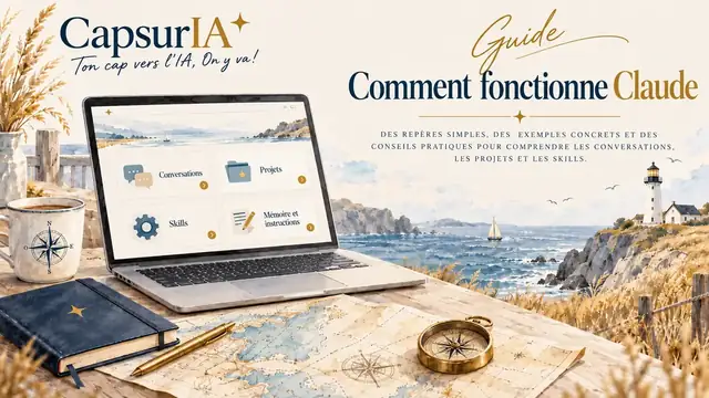 Couverture du guide « Comment fonctionne Claude », CapsurIA