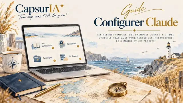 Couverture du guide « Configurer Claude », CapsurIA